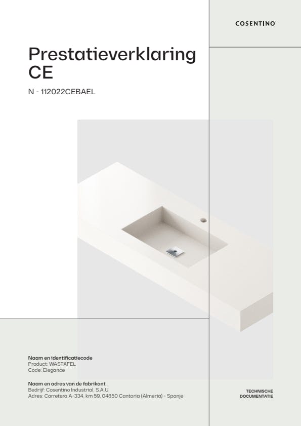 ELEGANCE Prestatieverklaring CE (NL)