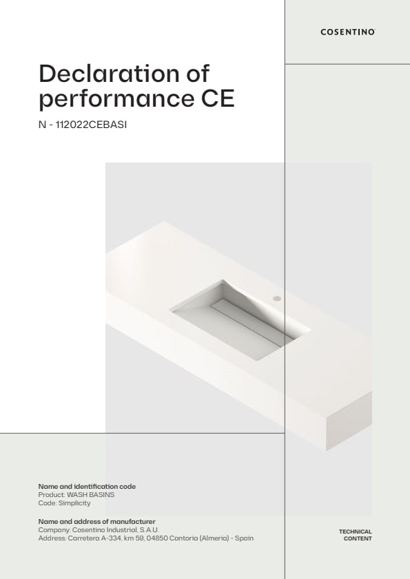 SIMPLICITY Declaration of Performance CE (EN)