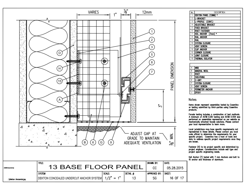 DEKTON Detail 13  Base Floor Panel EN