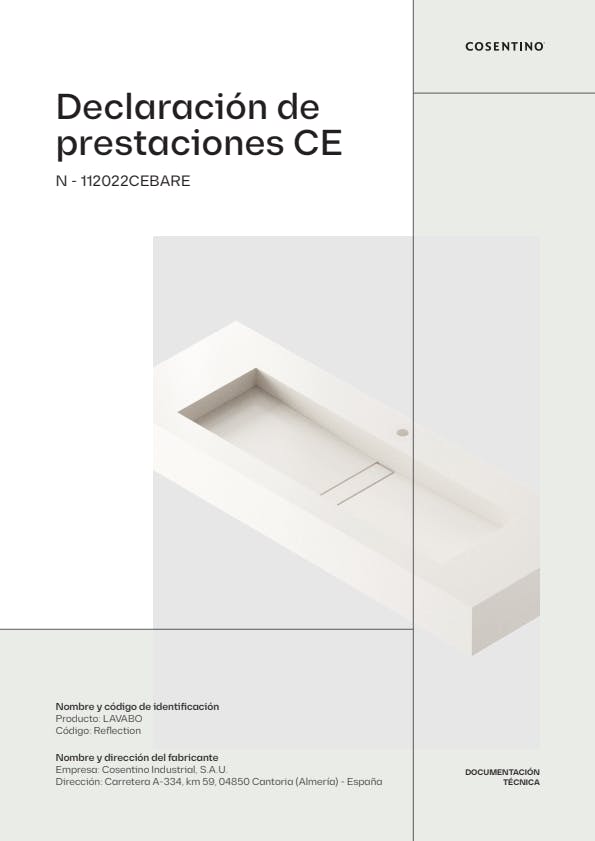 REFLECTION Declaración de Prestaciones CE (ES)