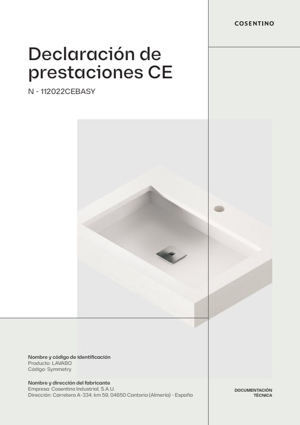 SYMMETRY Declaración de Prestaciones CE (ES)