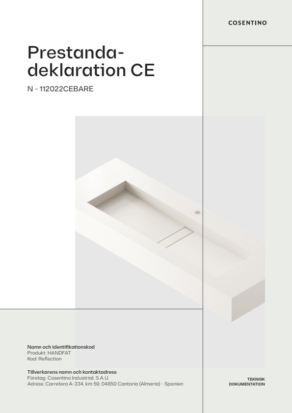 REFLECTION Prestandadeklaration CE (SE)