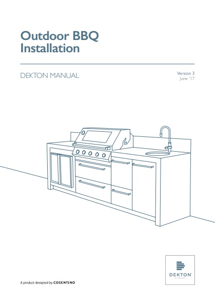 DEKTON -  Outdoor BBQ Installation Manual