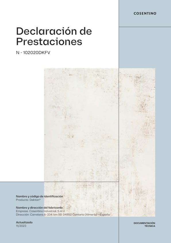 Dekton Declaración de Prestaciones Fachadas Ventiladas (ES)