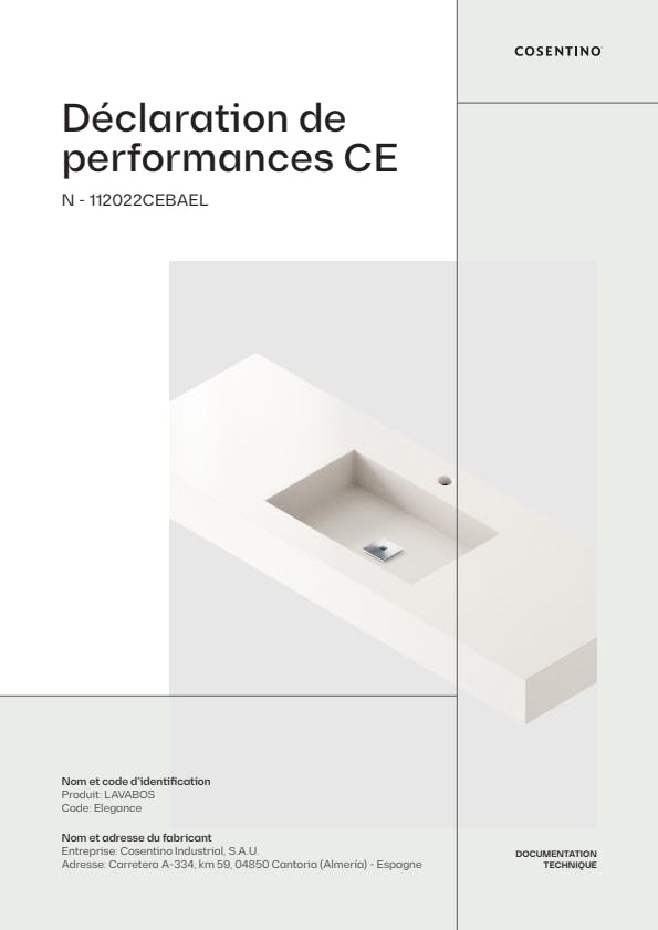 ELEGANCE Déclaration de Performances CE (FR)