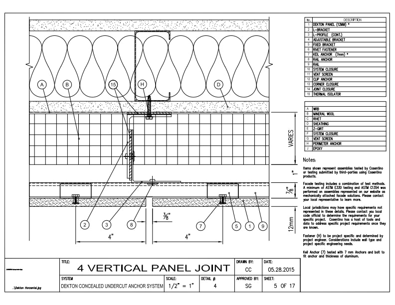 DEKTON Detail 04  Vertical Panel Joint EN