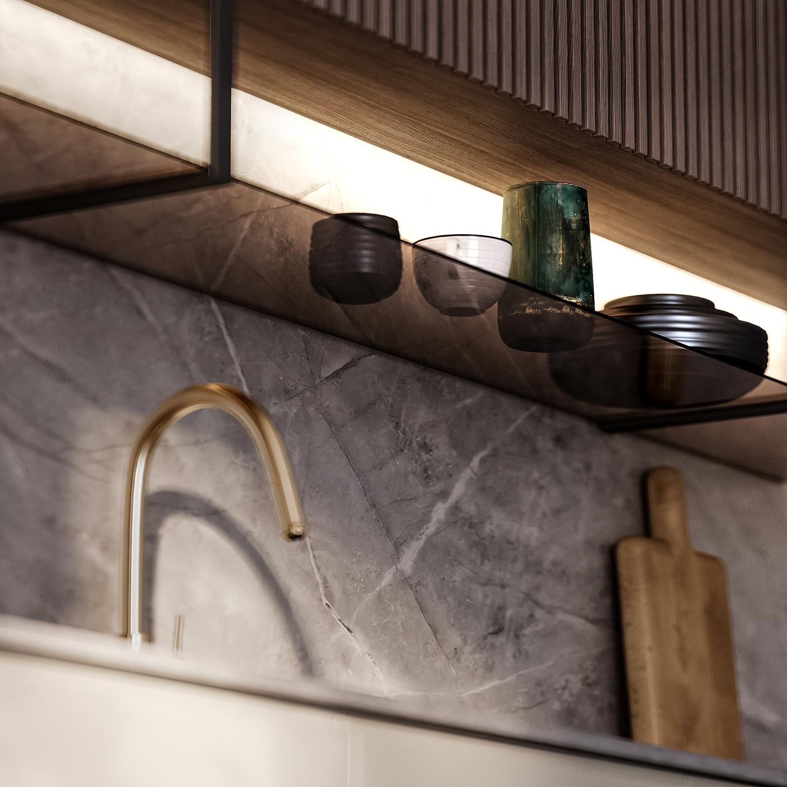 Silver kitchen