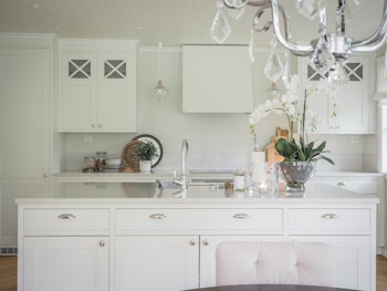 Classic kitchen in whites