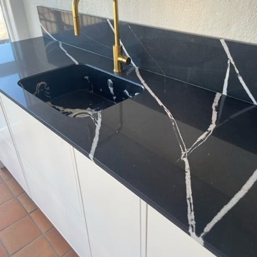 Eternal Marquina kitchen and Integrity sink