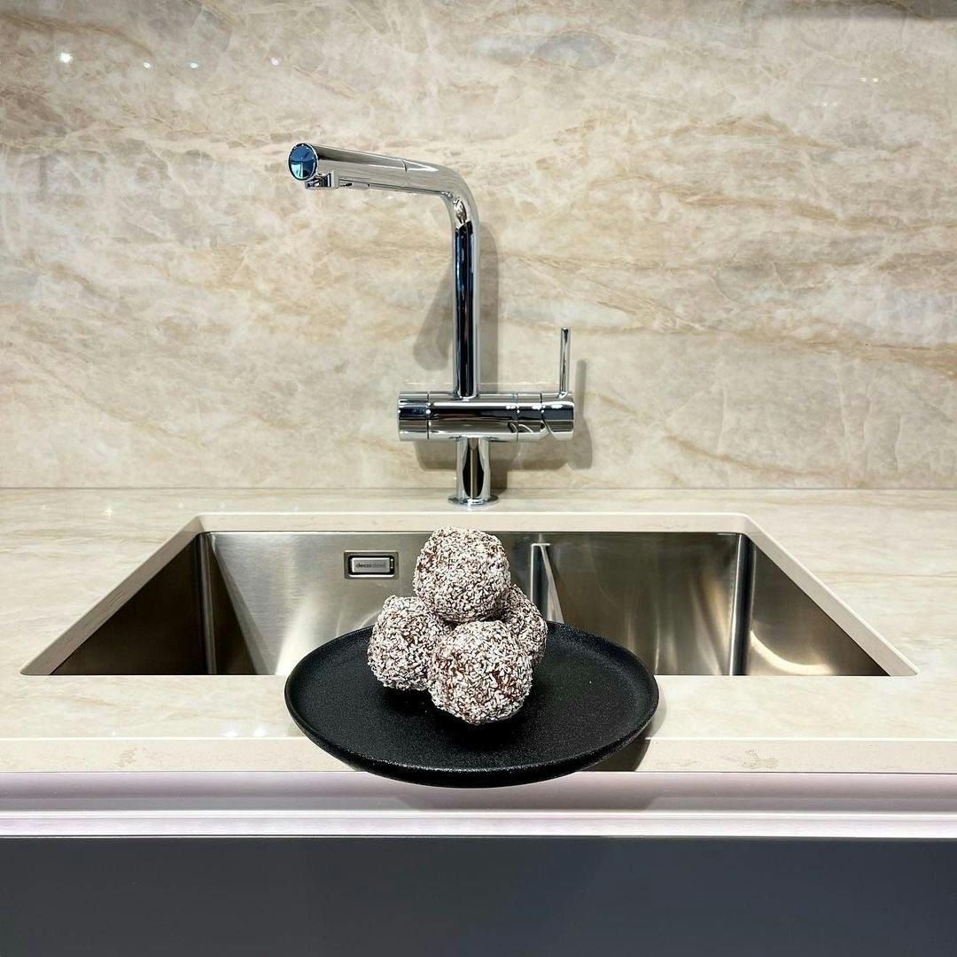 Vh7 Kitchen With Lacquered In Grey Matched With Dektona Arga