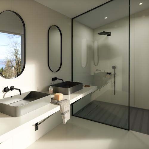 Silestone Bathroom - Faro White v2