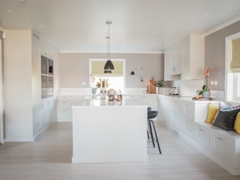 The elegant white kitchen