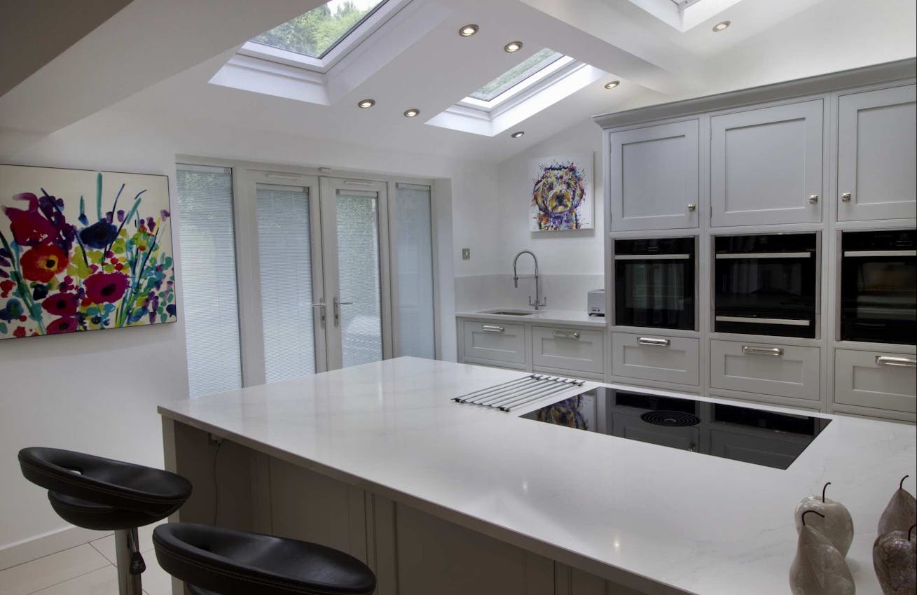 The Contemporary Shaker Kitchen in Sheffield.