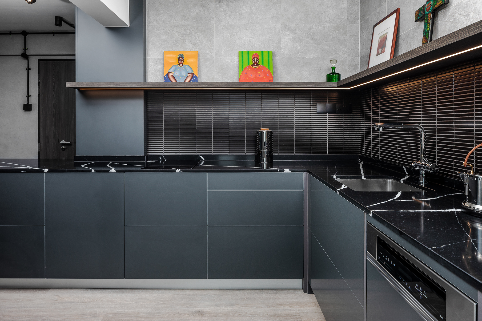 Dark Bold Kitchen Design