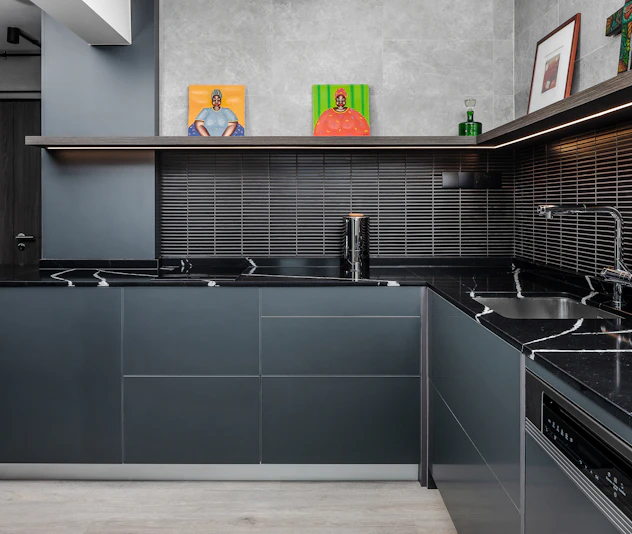 Dark Bold Kitchen Design