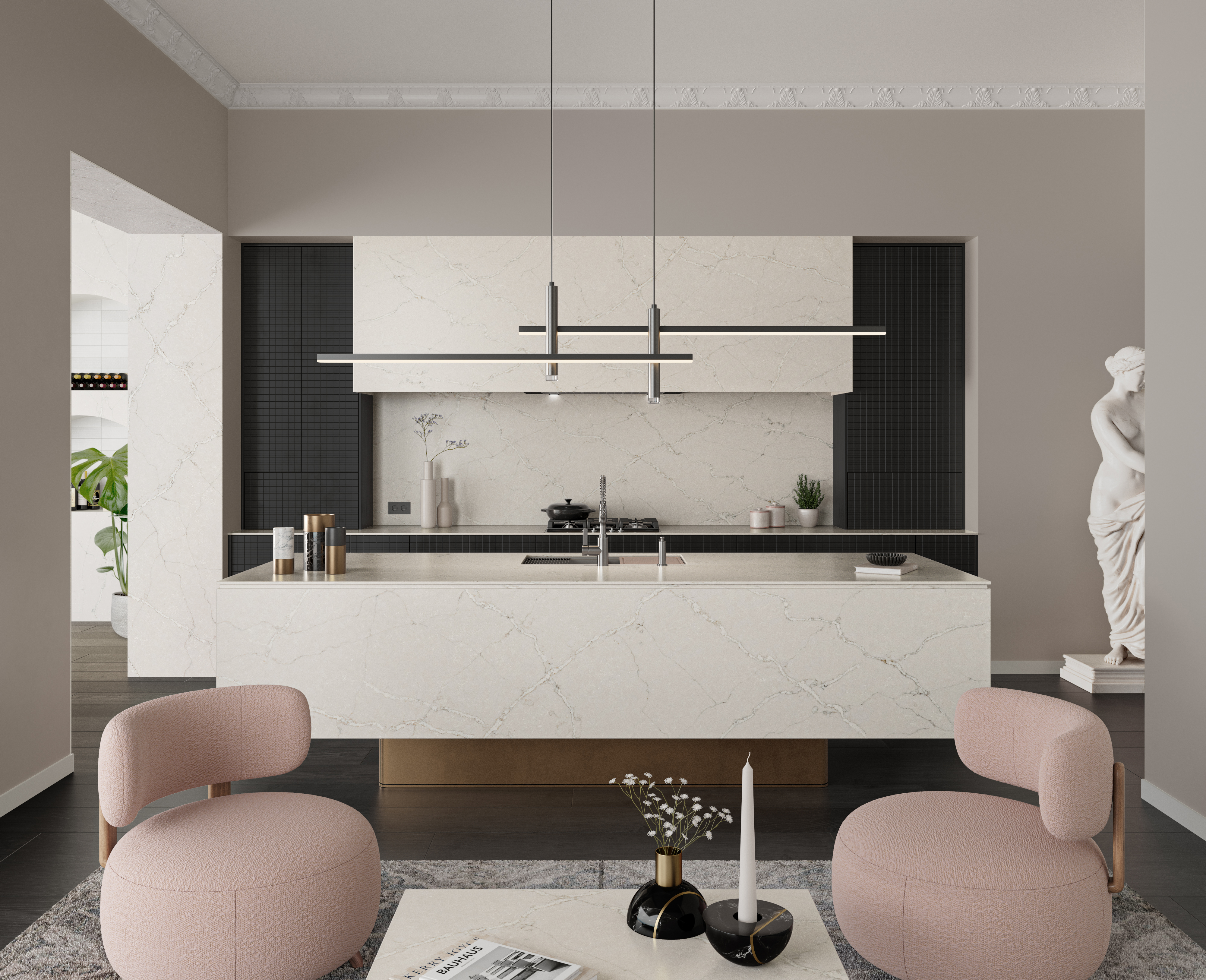silver-stone  Silestone Victorian Silver - Cosentino