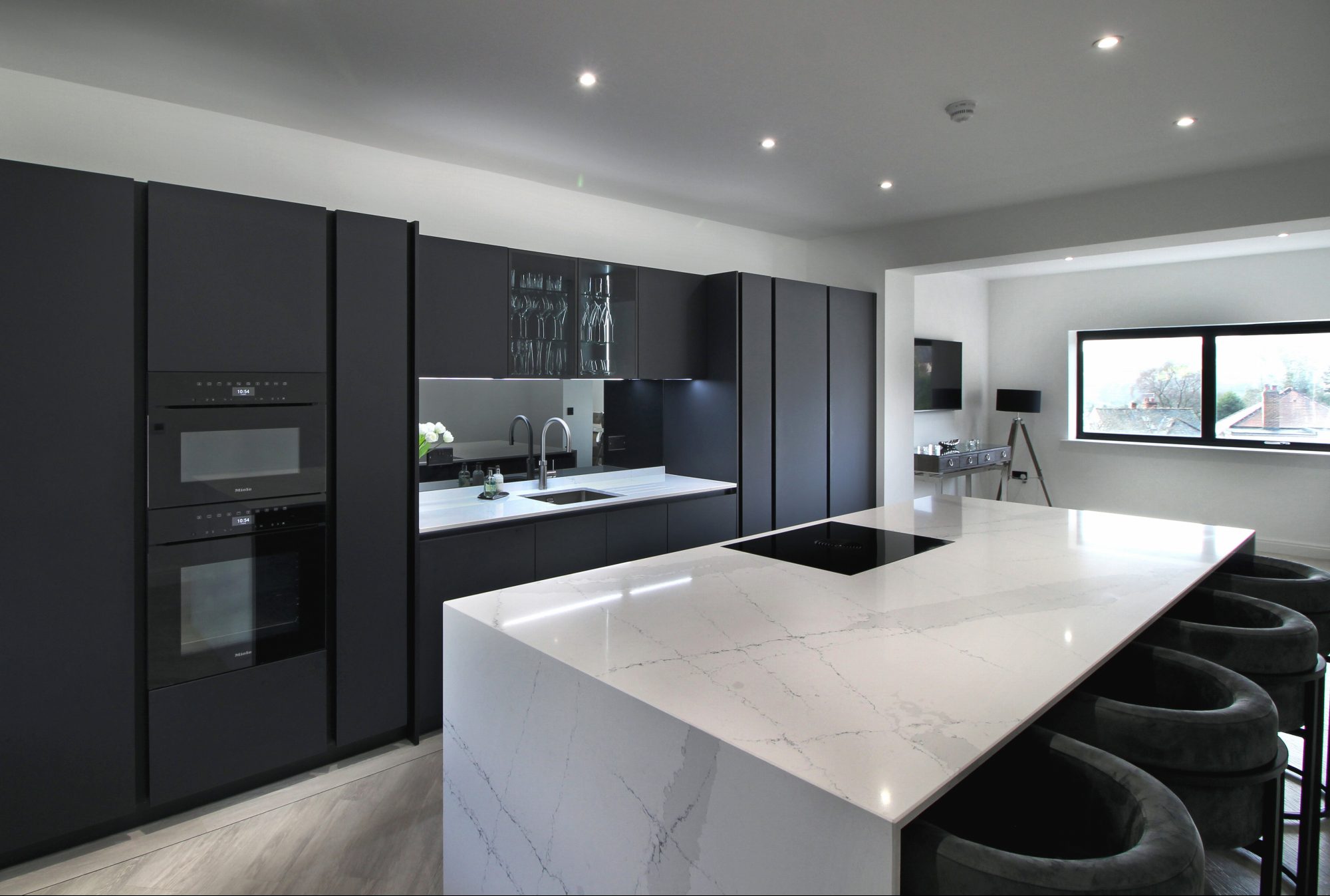 Stylish Black Rotpunkt German Kitchen in Sheffield.