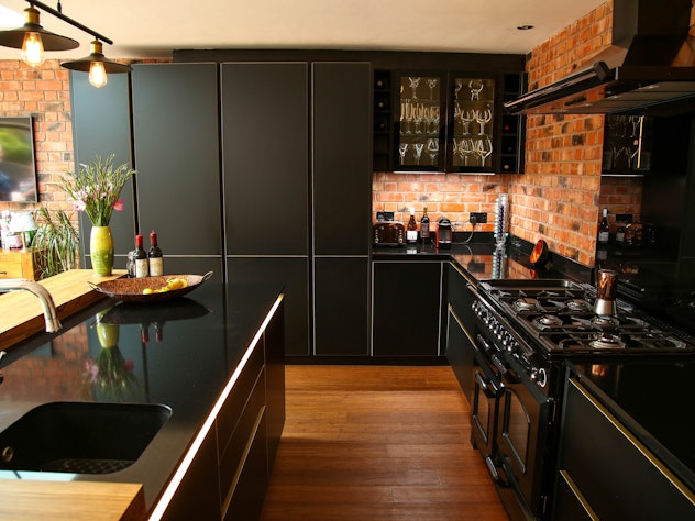 Black & Brass Kitchen