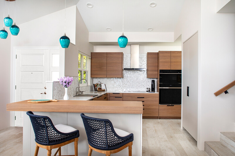 Modernized Wailea Townhome Kitchen