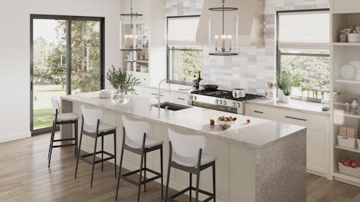 Silestone Alpina White Kitchen Countertop