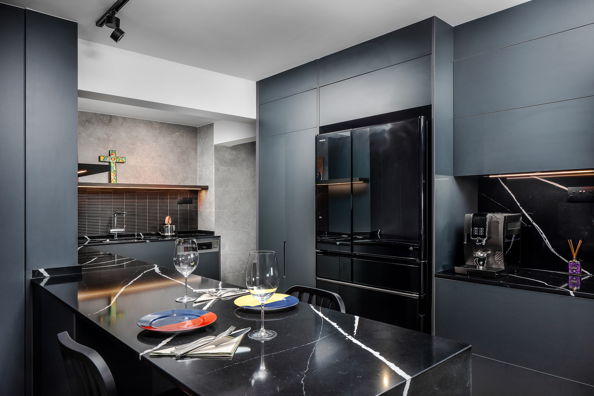 Dark Bold Kitchen Design