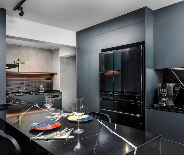 Dark Bold Kitchen Design