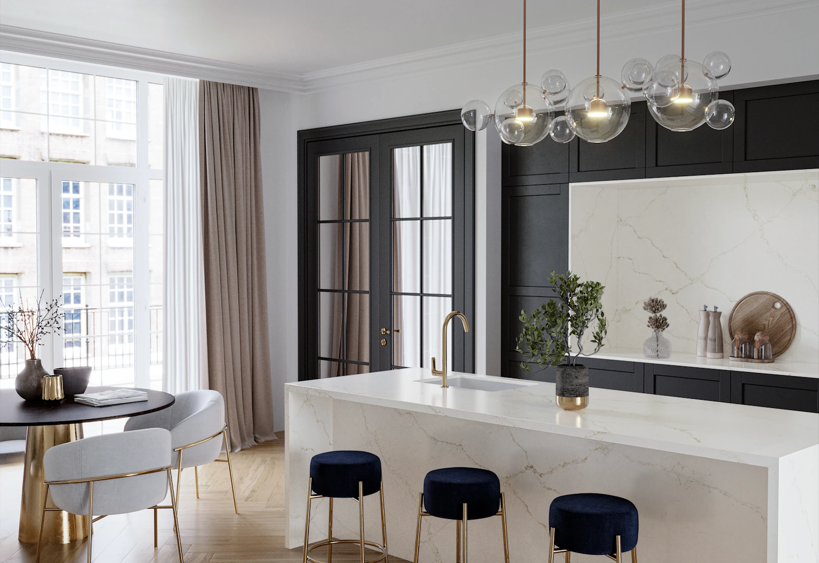 Silestone countertop kitchen inspiration