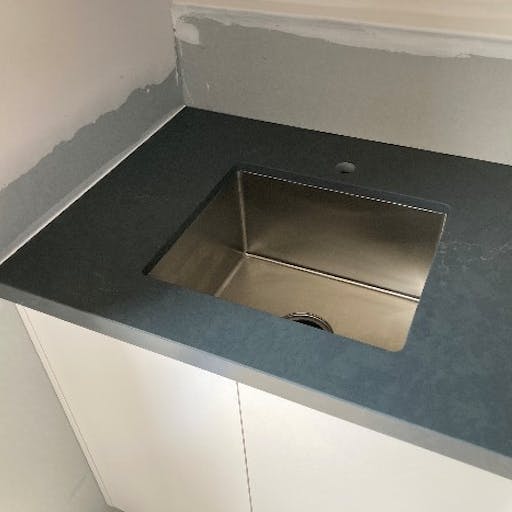 40mm Mitred Laundry Benchtop - Silestone by Cosentino Charcoal Soapstone (Suede)
