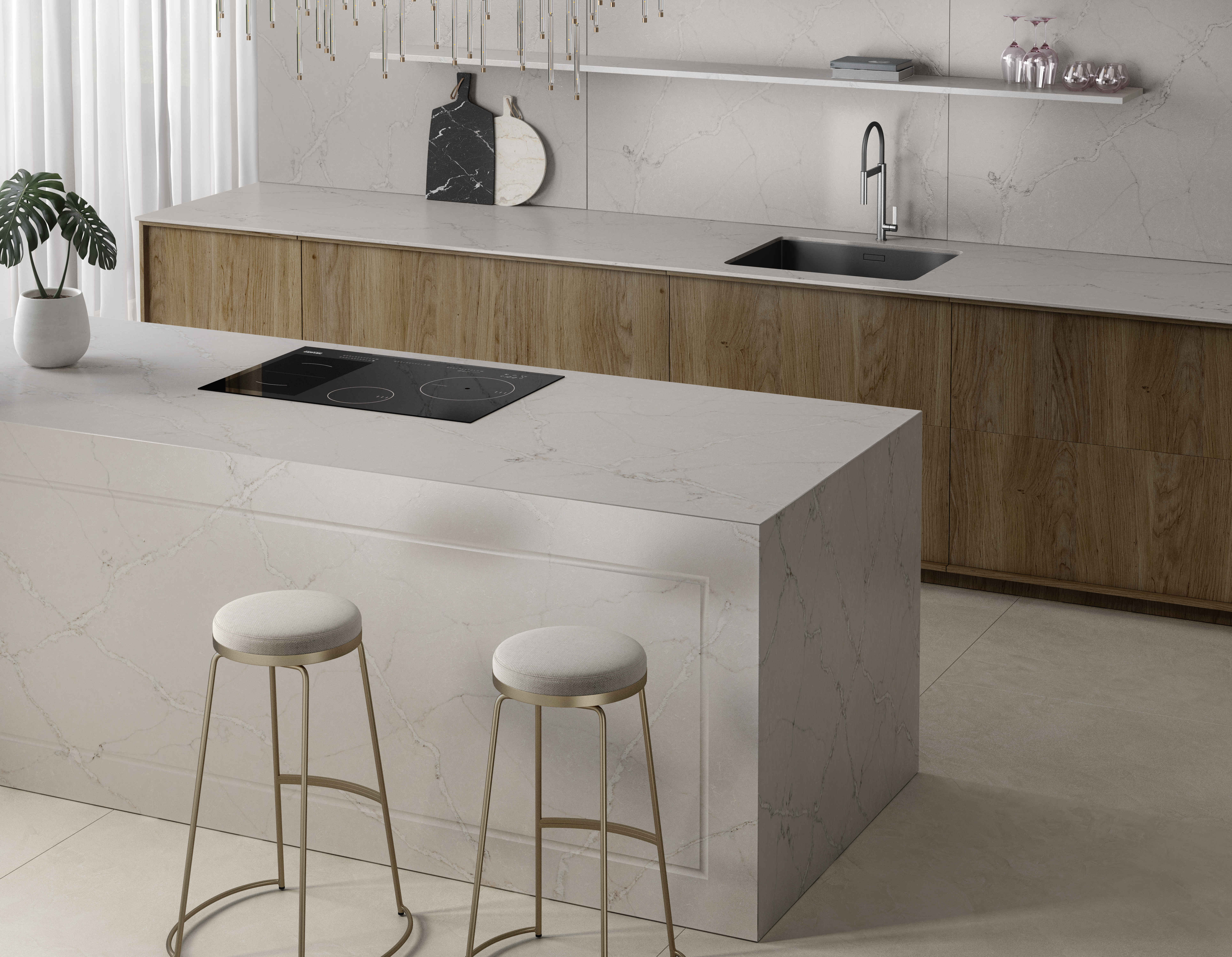 silver-stone  Silestone Victorian Silver - Cosentino