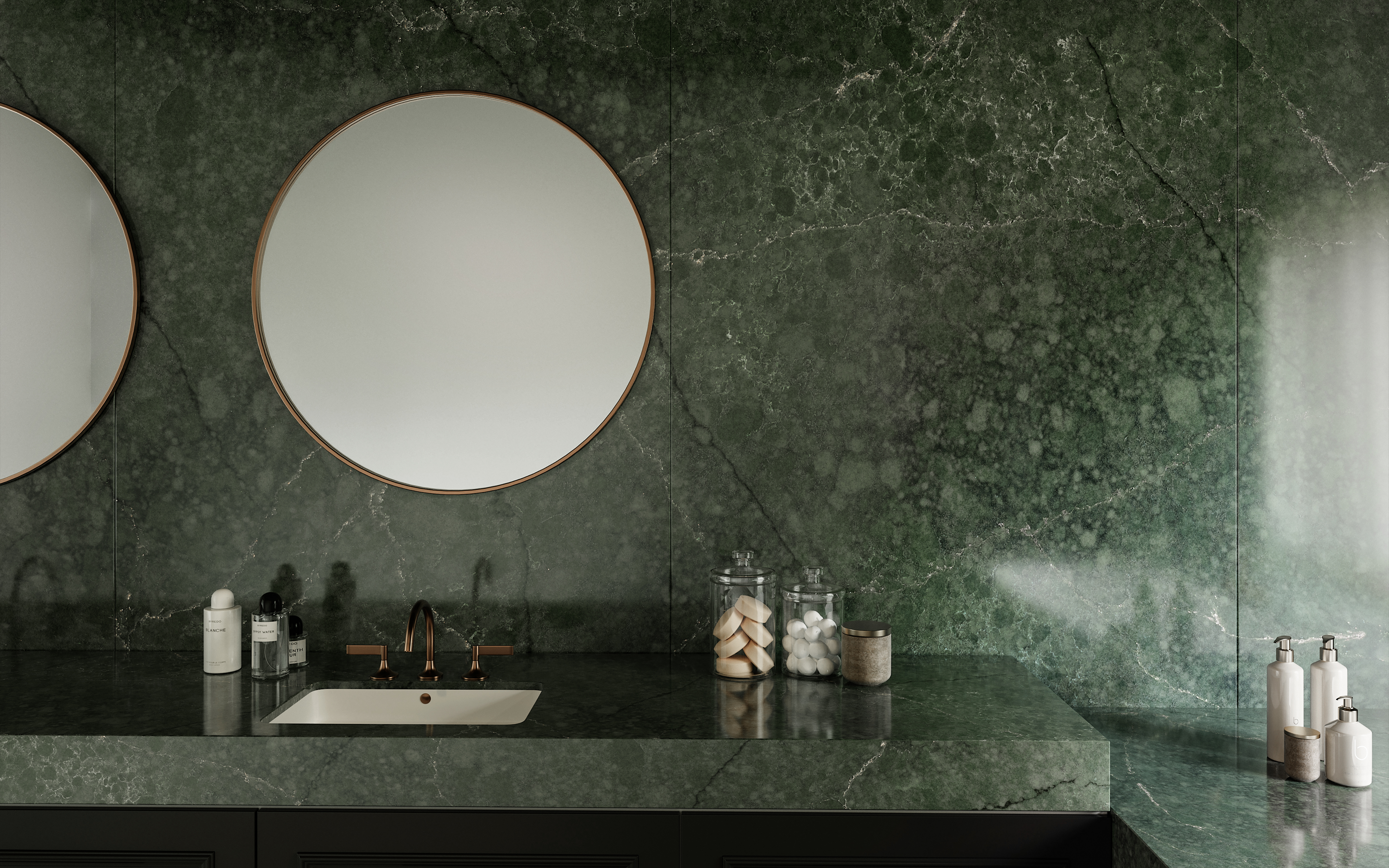 Emerald Green Silestone Jardin Emerald - Cosentino