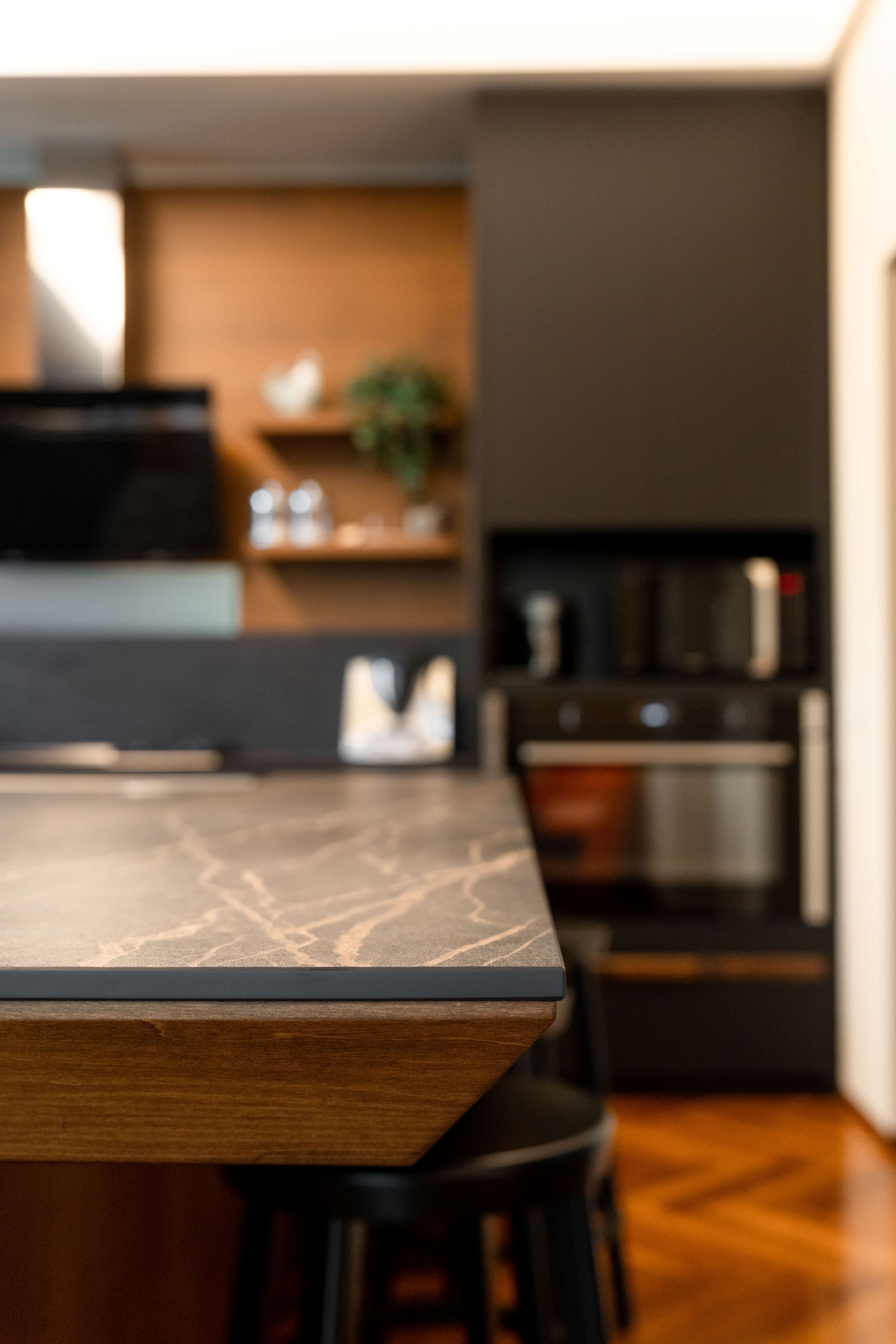 Piano cucina in legno marrone Eleki L 81 x P 58 cm, spessore 2.3 cm