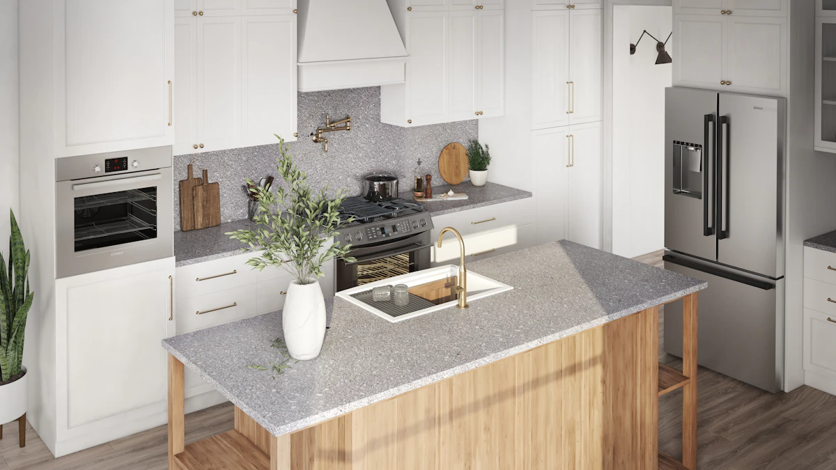 Silver Blue Granite scene 3