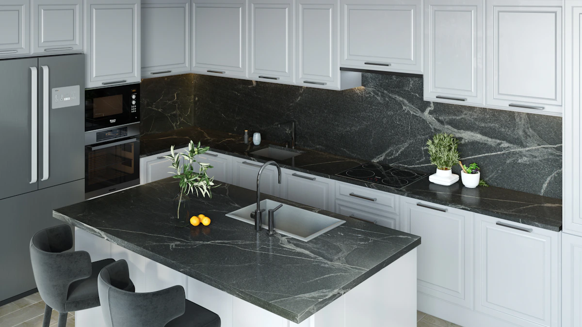 Silver Grey Granite scene 1