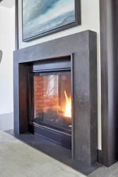 Dekton Fireplace - Fossil
