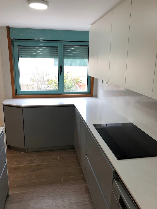Cocina abierta con isla