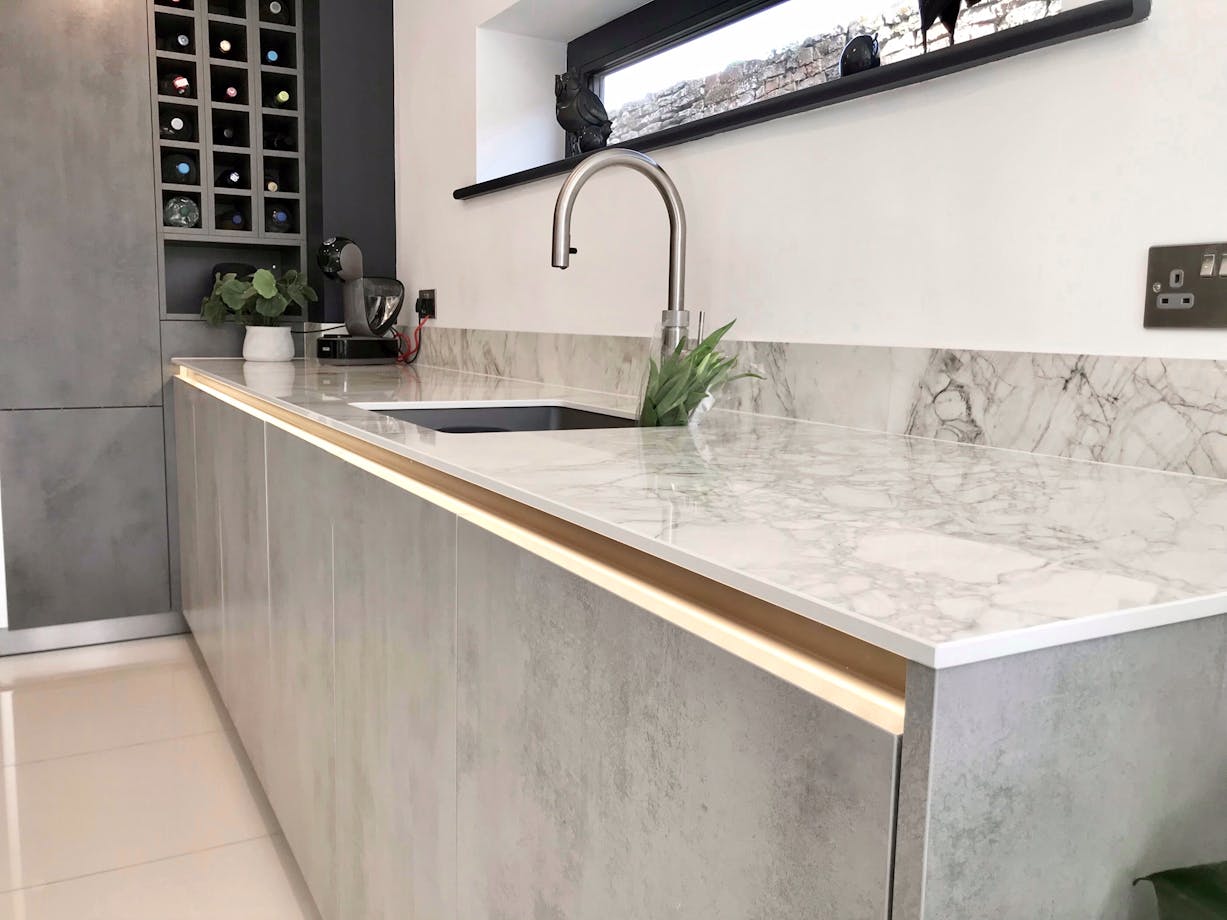 12mmm Dekton Bergen X-gloss Kitchen Worktop - Cosentino Indonesia